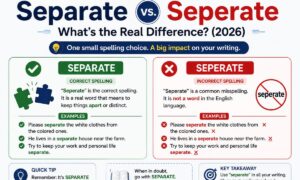Separate vs. Seperate  What’s the Real Difference? 2026