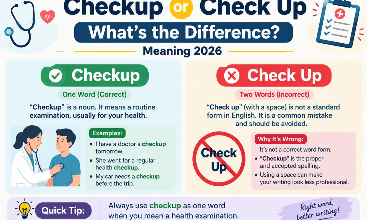 Checkup or Check Up What’s the Difference? Meaning 2026