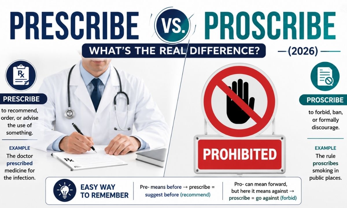 Prescribe vs Proscribe What’s the Real Difference? 2026