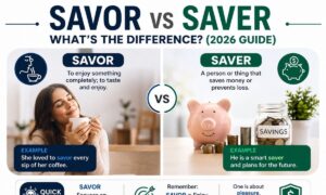 Savor vs Saver What’s the Difference? 2026
