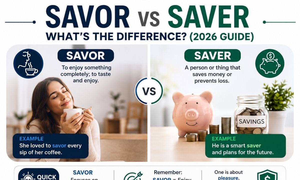 Savor vs Saver What’s the Difference? 2026