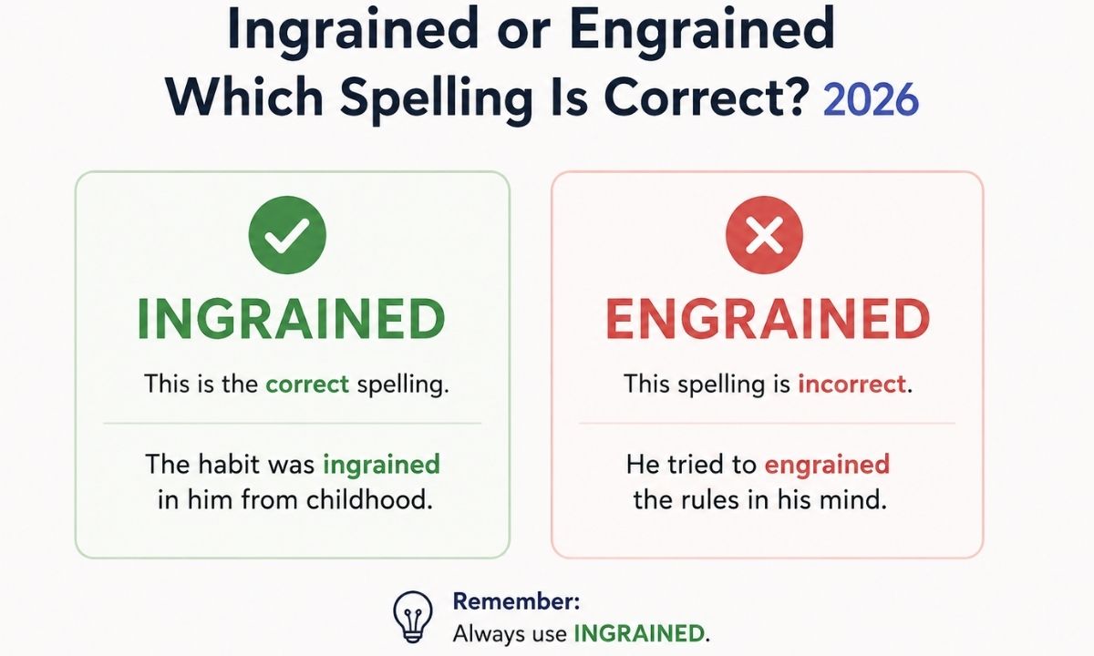 Ingrained or Engrained Which Spelling Is Correct? 2026