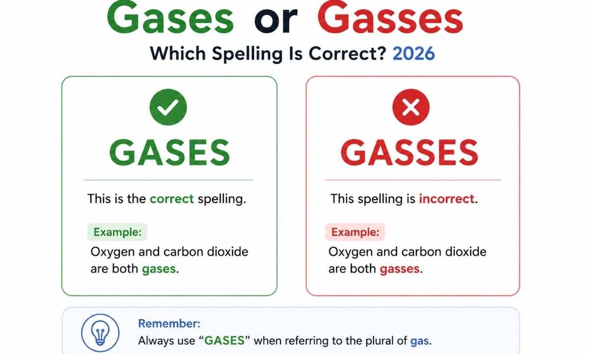 Gases or Gasses Which Is Correct? 2026
