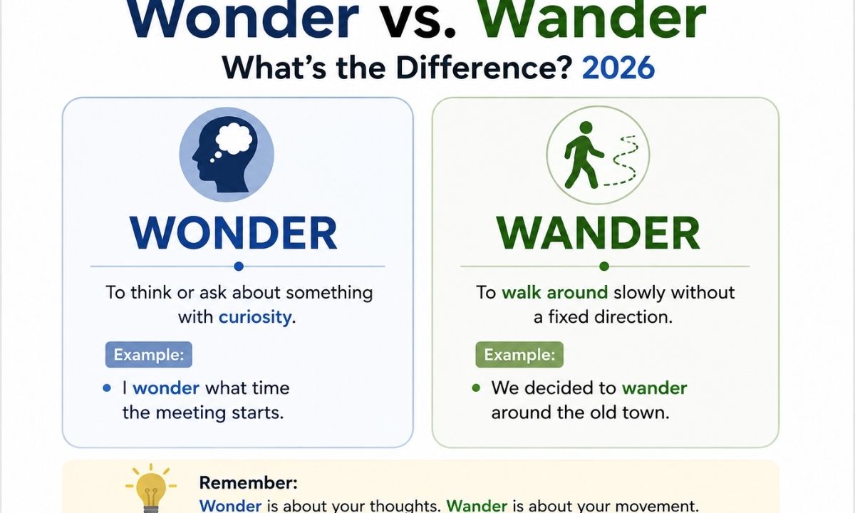 Wonder vs. Wander What's the Difference? 2026