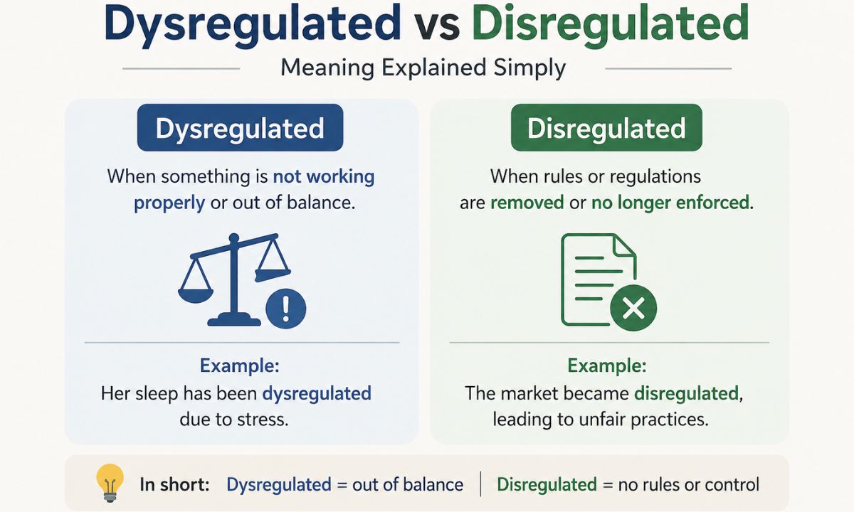 Dysregulated vs Disregulated Meaning Explained Simply