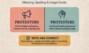 Protestors or Protesters: Meaning, Spelling & Usage Guide
