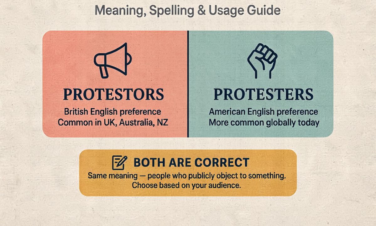 Protestors or Protesters: Meaning, Spelling & Usage Guide