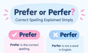 Prefer or Perfer: Correct Spelling Explained Simply