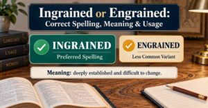 Ingrained or Engrained: Correct Spelling, Meaning & UsagE