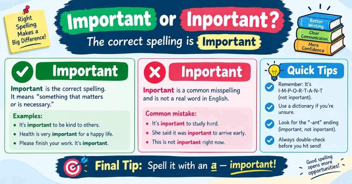 Inportant or Important