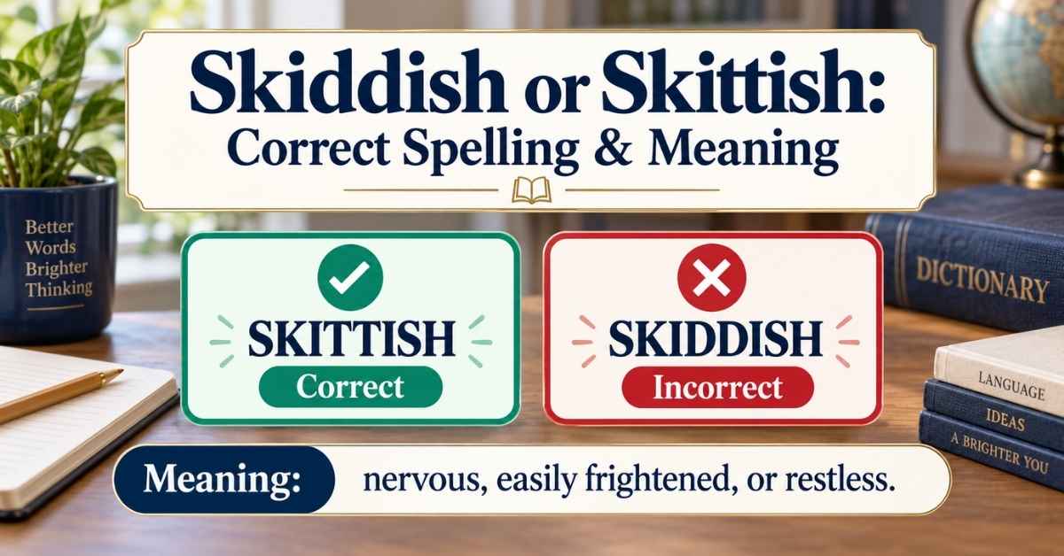 Skiddish or Skittish