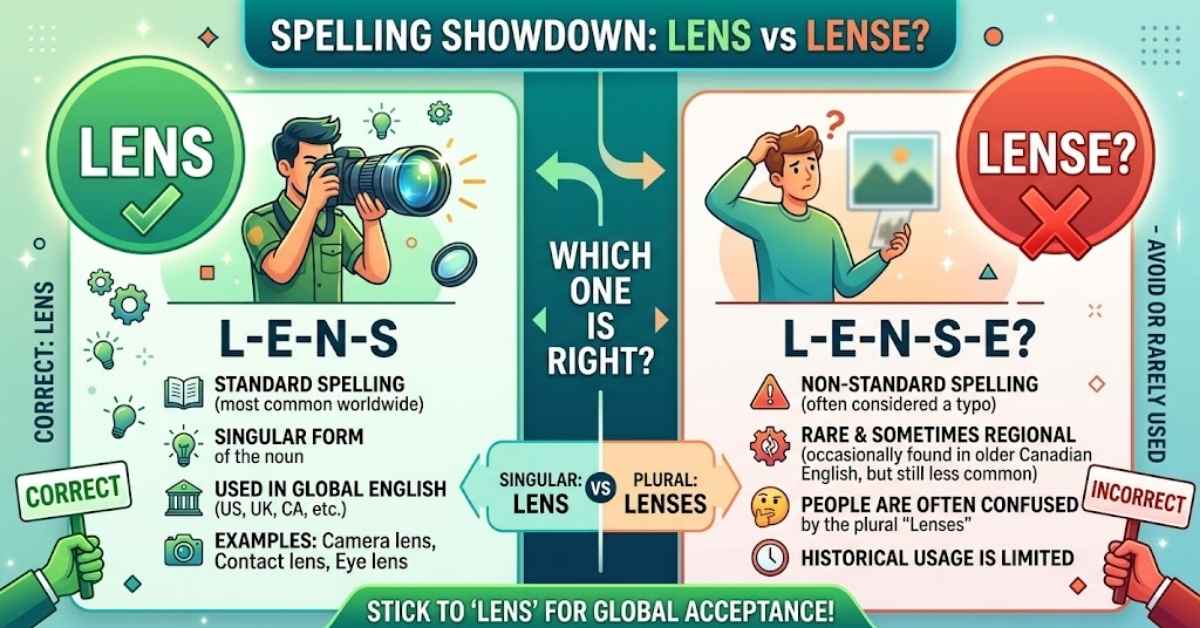 Lens or Lense?